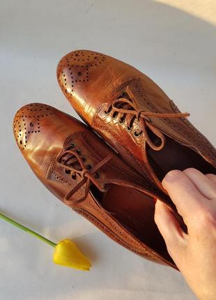 Шикарні туфлі оксфорди лофери з узором орнаментом італія tentazione5 фото