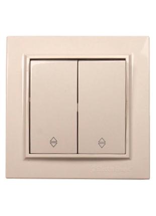 Вимикач подвійний прохідний enzo лате