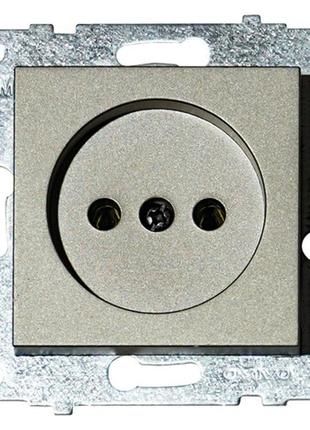 Механизм розетки одинарной grano антрацит