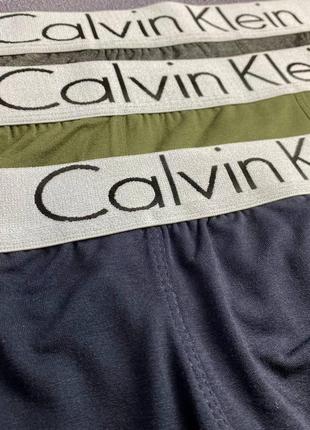 Труси ck. чоловічі труси calvin klein. набір чоловічих трусів 3 штуки5 фото