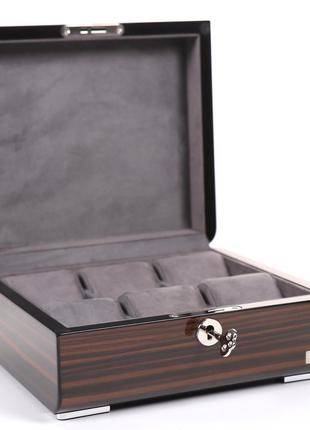 Скринька для зберігання годинників salvadore wb/2432/6.eb коричневий