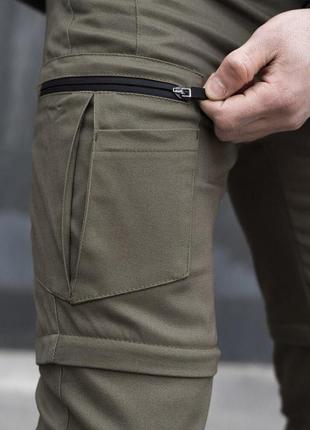 Мужские брюки-карго pobedov “transformer”, брюки трансформеры шорты5 фото