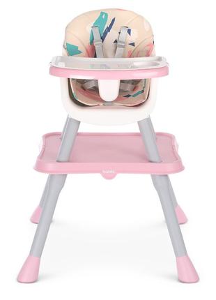 Стульчик для кормления bambi m 5672-8 pink стілець для годування бемби,бембі2 фото