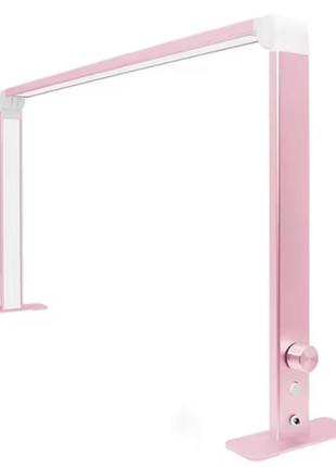 Лампа led бестеневая настольная складная global fashion gfl 1 80w, розовая