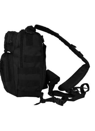 Рюкзак-сумка на одне плече mil-tec 9 л чорний 140591022 фото