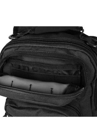 Рюкзак-сумка на одне плече mil-tec 9 л чорний 140591027 фото