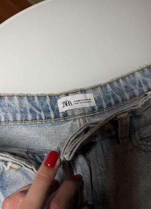 Джинсовые шорты с рваными джинсами с рваной рваной новой коллекцией zara was6 фото