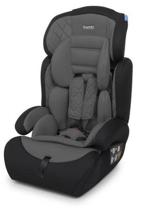 Детское автокресло с бустером bambi m 3546 gray дитяче автокрісло гр i-ii-iii 9-36кг1 фото