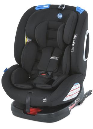 Детское автокресло el camino me 1079 absolute royal total black 360º isofix