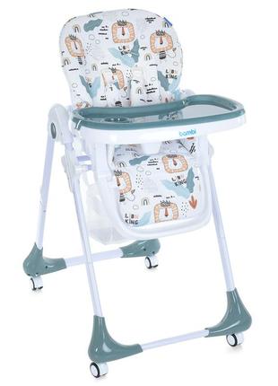 Стульчик для кормления bambi m 3233 lion king teal стілець для годування бемби,бембі