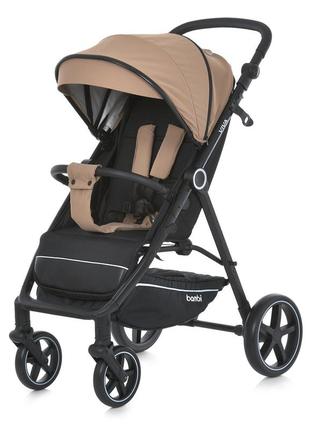 Дитяча прогулянкова коляска bambi m 5723 viva beige до 22 кг книжка