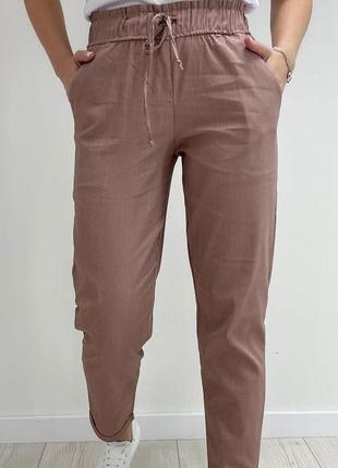 Укороченные брюки с карманами2 фото