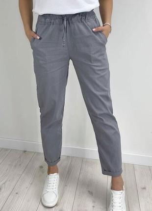 Укороченные брюки с карманами4 фото