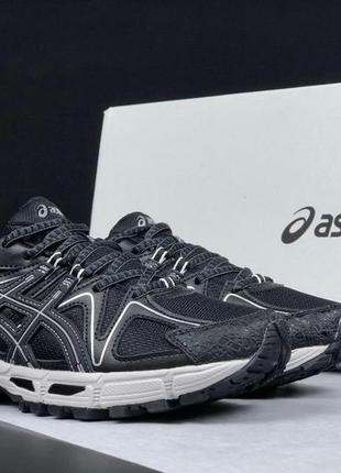 Мужские кроссовки asics gel kahana 8 черное белые спортивные кроссовки асикс гель кахана 8 легкие летние