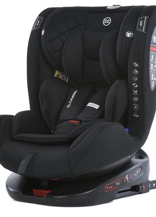 Дитяче автокрісло el camino me 1114 everest isofix 360o black група 0+/1/2/3 від 0 до 36 кг