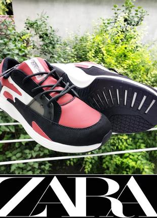 Кросівки zara спортивні стильні снікерси унісекс р.40(25.6) original