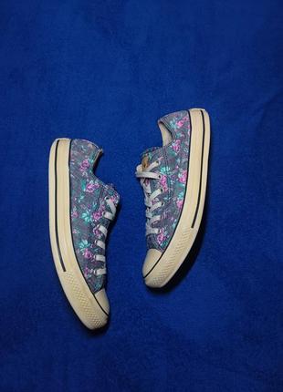 Кеди converse chuck taylor all star floral print ox dark denim кеди конверс3 фото