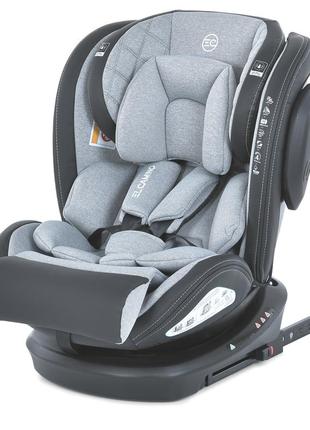 Дитяче автокрісло el camino me 1045-1 evolution 2 isofix 360o royal gray1 фото