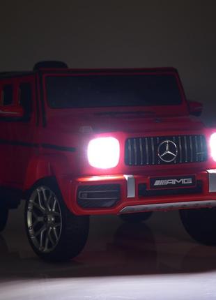 Детский электромобиль bambi m 4214eblr-1 mercedes-benz g-class свет,звук,mp3, usb10 фото