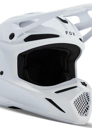 Шолом fox v3 solid With (matte white), l, l