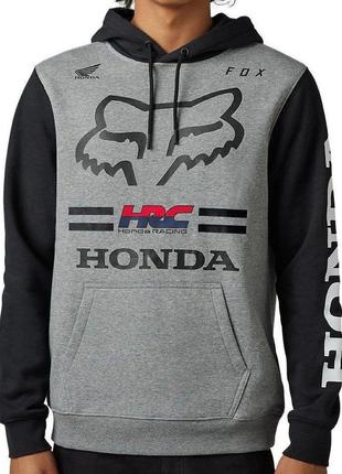 Толстовка fox x honda hoodie (graphite), l, l
