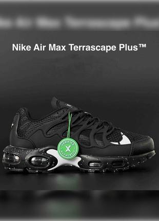 Мужские демисезонные кроссовки nike air max terrascape plus черные с белым4 фото