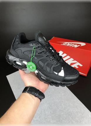 Мужские демисезонные кроссовки nike air max terrascape plus черные с белым