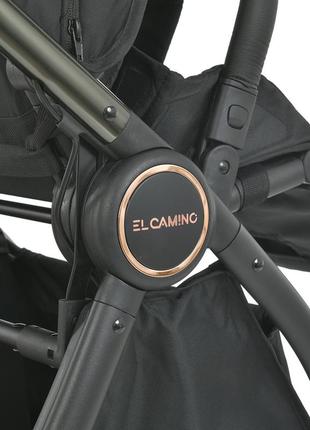 Детская прогулочная коляска el camino me 1078 versa clover black книжка7 фото