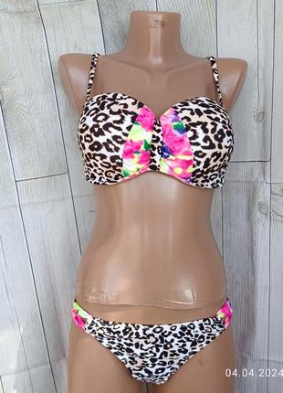 Роздільний купальник бікіні тваринний принт
