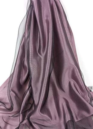 Вечерний роскошный нарядный двухслойный палантин розовый, черный новый качественный