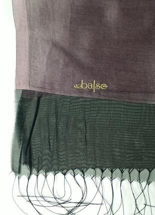 Вечерний роскошный нарядный двухслойный палантин розовый, черный новый качественный