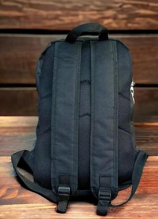 Чоловічий рюкзак молодіжний щільний спортивний повсякденний стильний міський чорний stone island8 фото