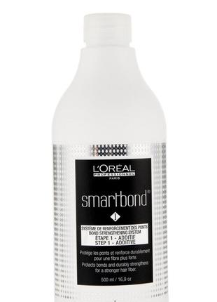 Система средств для укрепления волос.l’oreal professionnel smartbond step 1 pre-shampoo.объем 500мл.