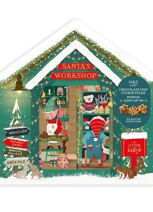 Печенье m&s food santa's workshop cookie 400g tin