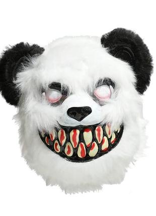 Маска halloween hallow scream adult furry mask panda