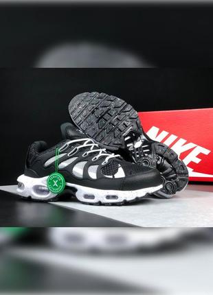 Чоловічі демісезонні кросівки nike air max terrascape plus чорні з білим1 фото