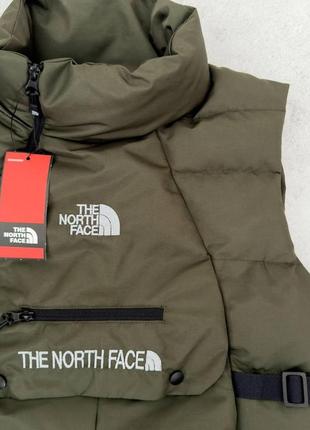 Жилет the north face (весна/осінь) хакі3 фото