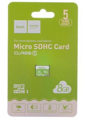 Карта памяти hoco  microsdhc class 10 uhs-i, 8gb
