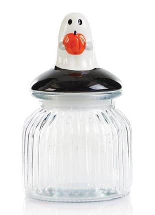 Конфетница haunted house ceramic lid ghost sweet jar