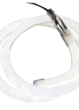 Led neon prolum круглий 2835 \ 120 ip68 220v d15-білий ( 5500-6000к) - pro