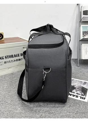 Туристична сумка sports чоловіча жіноча спортивна дорожня чорна 57 літрів9 фото