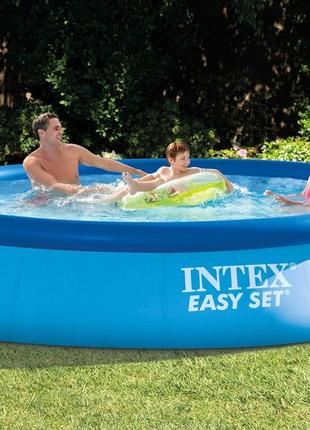 Надувний басейн intex 28116 easy set 305 х 61 см об'єм 3077 л