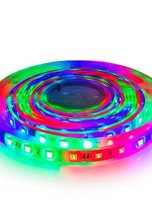 Led стрічка biom smart ws2811 smd5050-60 12v ip20 стандарт full rgb 1м