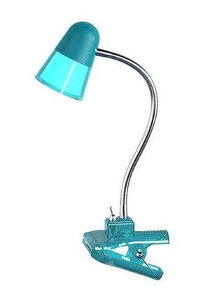 Настільна лампа led hl014l 3w 130lm 3000k 220-240v блакитна