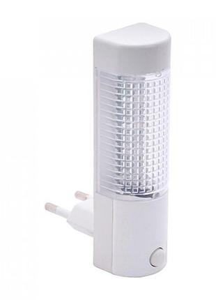 Нічник horoz led 0,4w 25lm 220-240v 31x107мм. циліндр білий