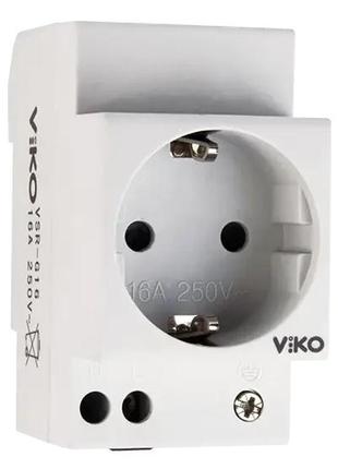 Розетка на din-рейку 16a viko розетка электрическая