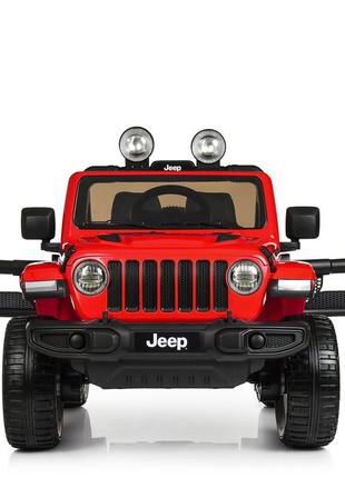 Детский электромобиль bambi m 4176eblr-3 jeep rubicon свет,звук,mp3,usb4 фото