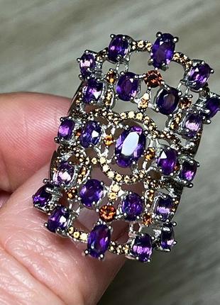 Серебряная кольца 925 пробы с натуральными камнями