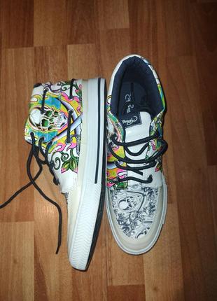Ed hardy круті чоловічі кеди з черепами, ексклюзив