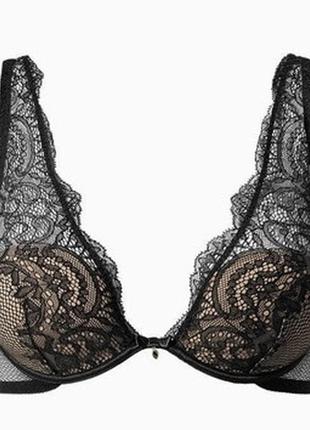 Кружевной полупрозрачный бюстгальтер intimissimi